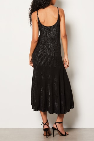 Vestido midi Fabuleuse - Preto
