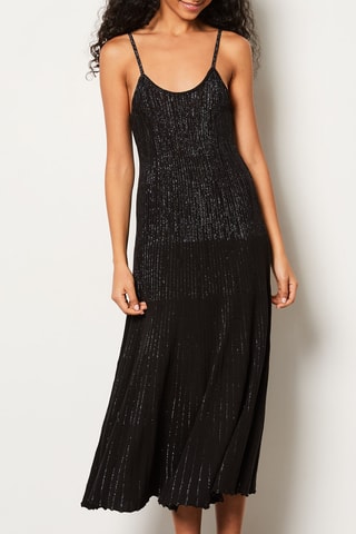 Vestido midi Fabuleuse - Preto