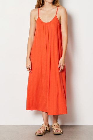 Vestido midi Felicity - Naranja