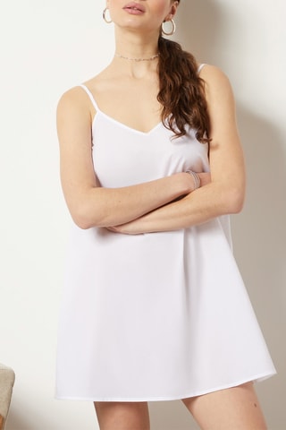 Vestido direito Fond De Robe - Branco