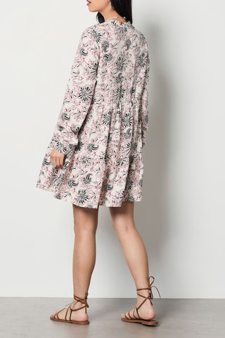 Vestido traçado Nissa La Bella - Cru
