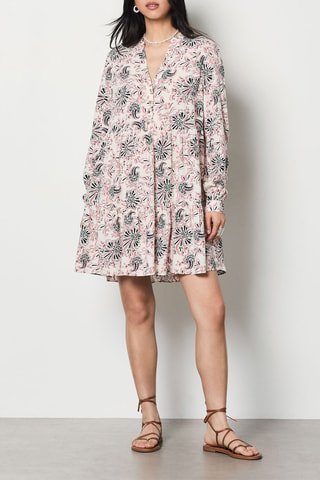 Vestido traçado Nissa La Bella - Cru