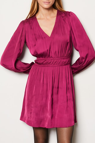 Vestido evasé Musée de l’orangerie - Fucsia
