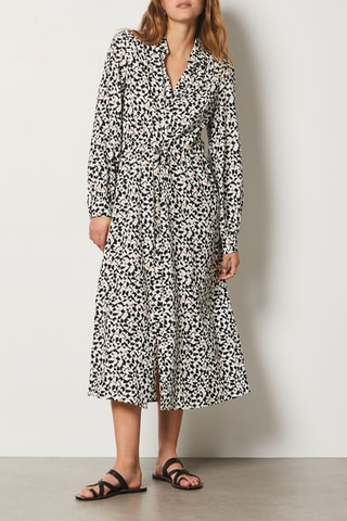 Vestido camisero Essentiel - Negro