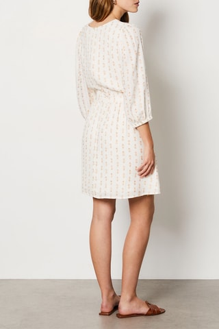 Vestido estilo patinadora Sunset Hour - Cru e bege