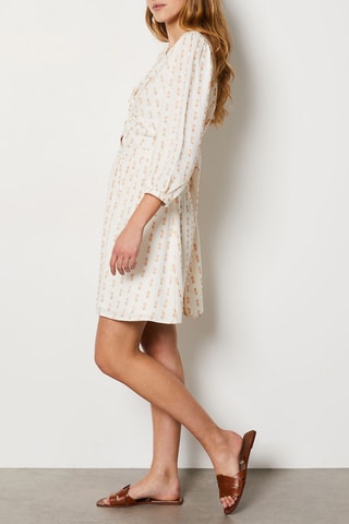 Vestido estilo patinadora Sunset Hour - Cru e bege