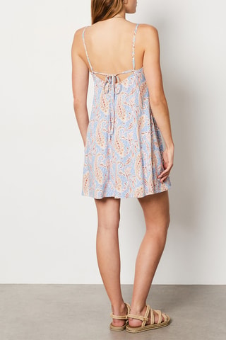 Vestido direito Sunset Hour - Azul-celeste