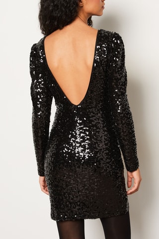 Vestido justo Frista - Preto