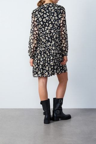 Vestido estilo patinadora Ezel - Preto