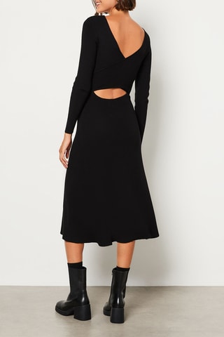 Vestido midi Fanna - Preto