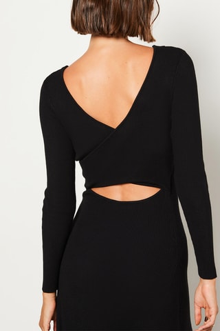 Vestido midi Fanna - Preto