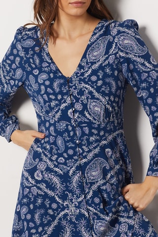Vestido-camisa - Azul