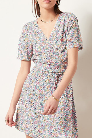 Vestido cruzado - Multicolor