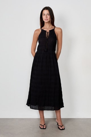 Vestido midi Coastal cowgirl - Negro