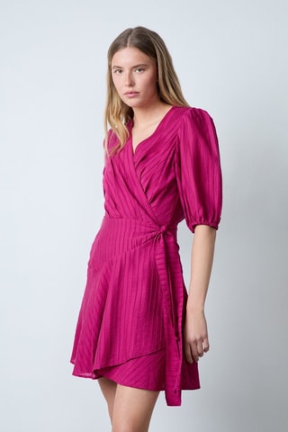 Vestido estilo patinadora Vintage St Tropez - Fúcsia