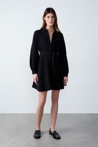 Vestido-camisa Essentiel - Preto