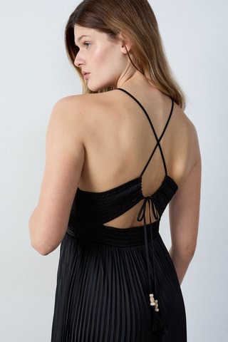 Robe plissée On The Guest Liste - Noir