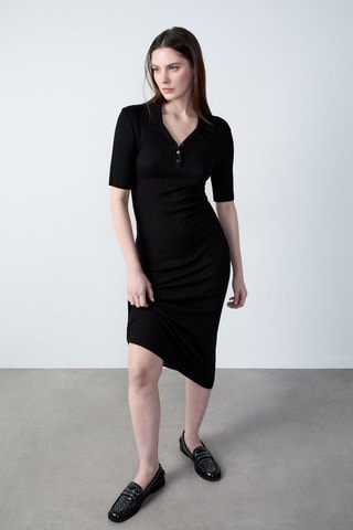 Vestido justo Boulevard Beaumarchais - Preto