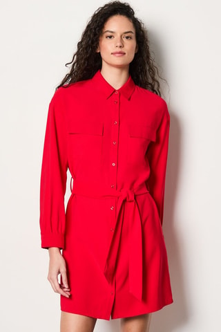 Vestido-camisa Boulevard Beaumarchais - Vermelho