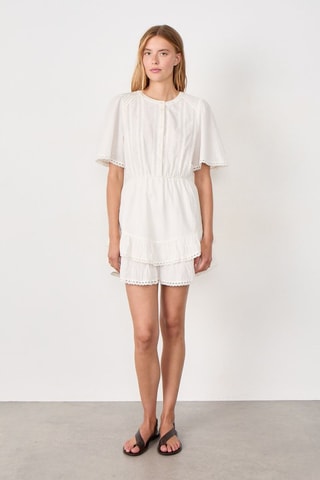 Vestido com folhos Coastal Cowgirl - Branco