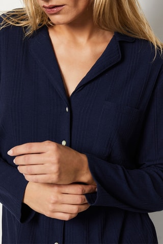 Chemisier de pyjama Coly - Bleu marine