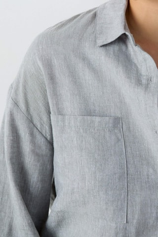 Camisa de linho Isame - Caqui