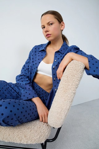 Camisa - Azul-cobalto