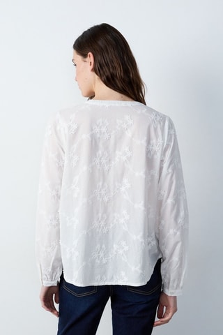 Camisa Marche Aux Fleurs - Branco