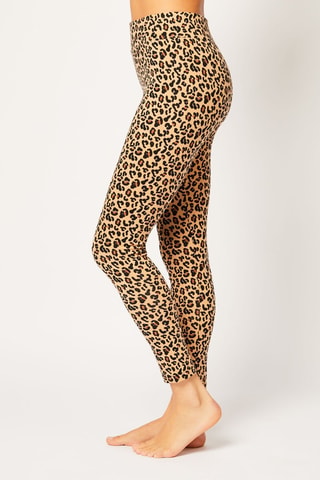 Leggings cintura subida Isile - Castanho