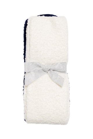 2 paires de chaussettes Cindy - Bleu marine et écru