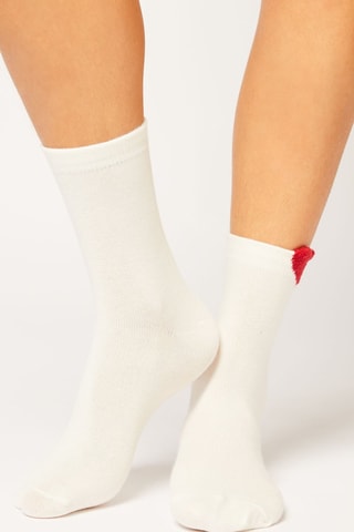 Chaussettes  - Fashion -  Écru