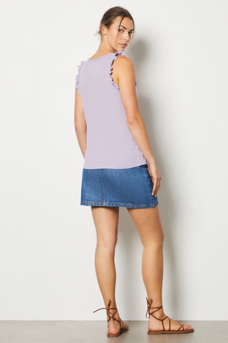 Camiseta sin mangas In Full Bloom - Violeta