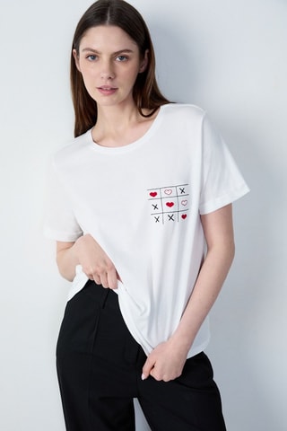 Camiseta Boulevard Beaumarchais - Blanco
