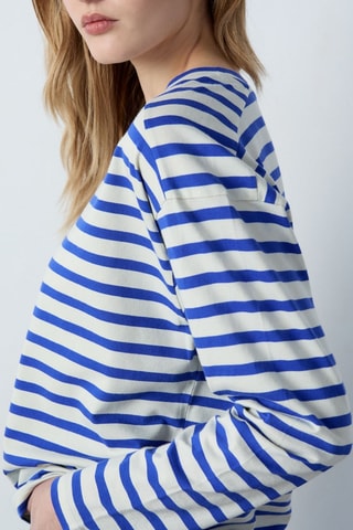 Camiseta Rdv Au Studio - Blanco y azul claro