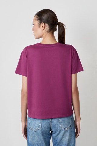 Camiseta Marche aux Fleurs - Burdeos