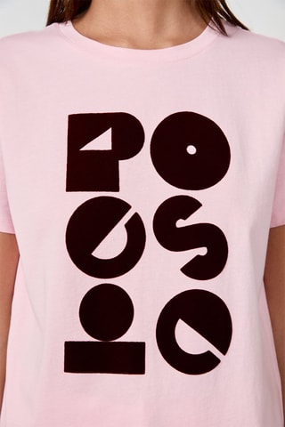 T-shirt Vintage St Tropez - Rosa