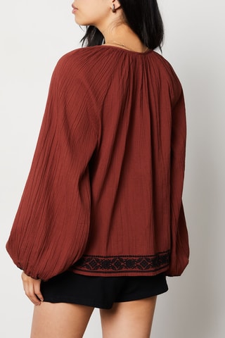 Blusa - Castanho - Etam