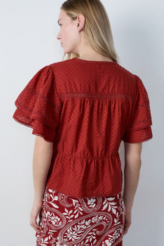 Blusa Afternoon Light - Vermelho-tijolo