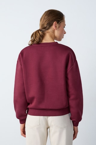 Sudadera Abstract Poetry - Burdeos