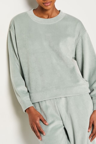 Sweat em veludo Lorenn - Caqui