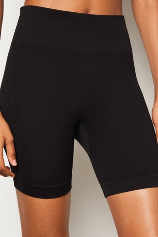 Panties de cintura alta Capsule Active - Preto