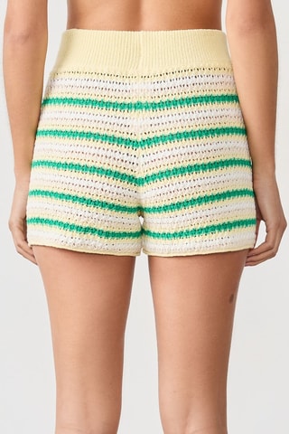 Short Vintage St Tropez - Amarillo y verde claro
