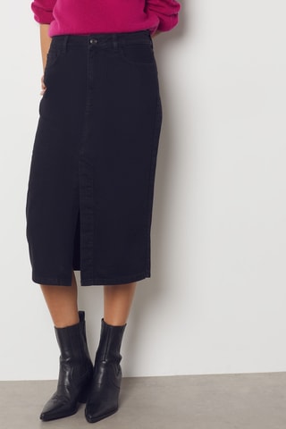 Saia midi - Preto