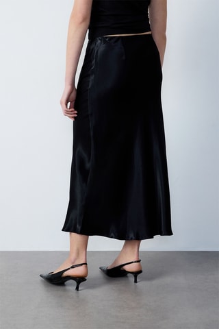 Saia midi Rana - Preto