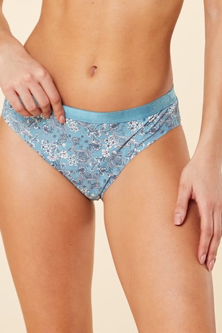 Cuecas menstruais Culotte Menstruelle Azul-celeste