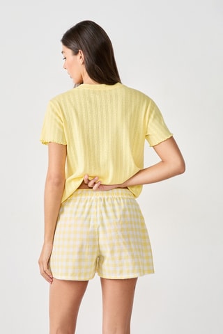Calções - Amarelo-pálido