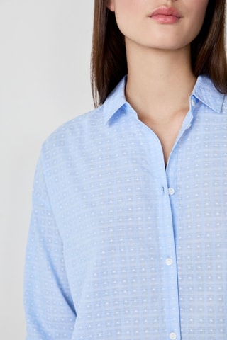 Camisa de noite - Azul-claro
