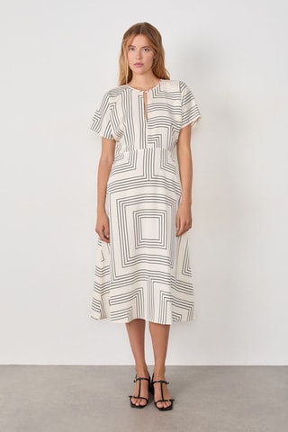 Vestido midi - Blanco