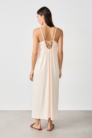 Vestido comprido - Bege