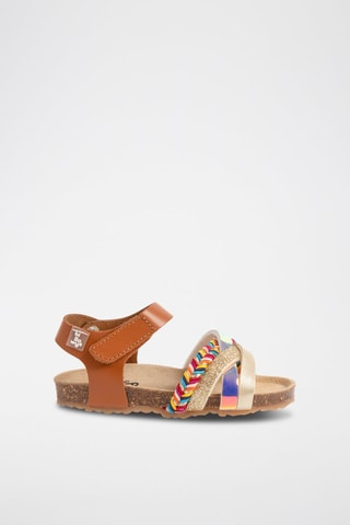 Leren Sandalen Camel